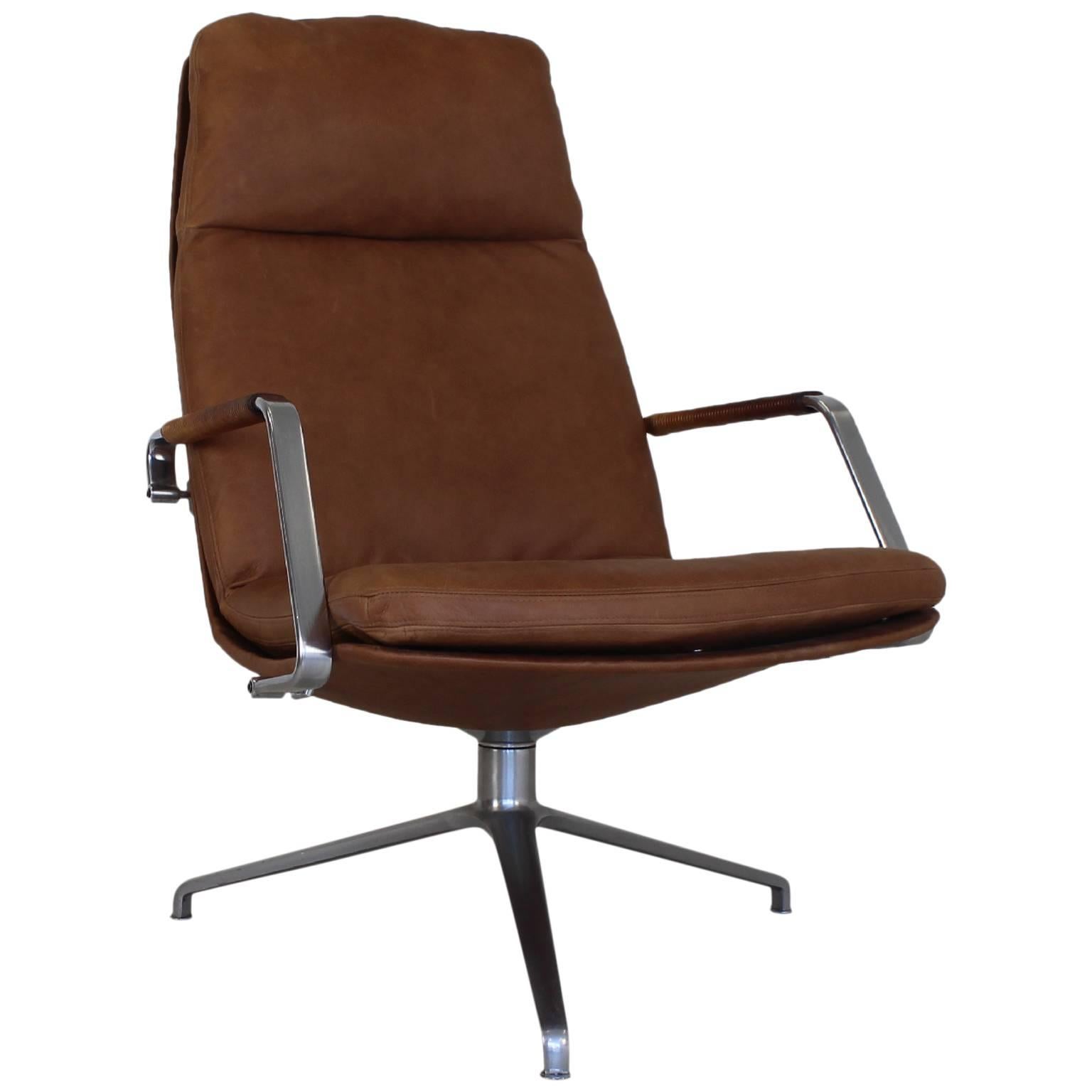 Executive lounge desk chair by Kastholm and Fabricius FK86 For Sale