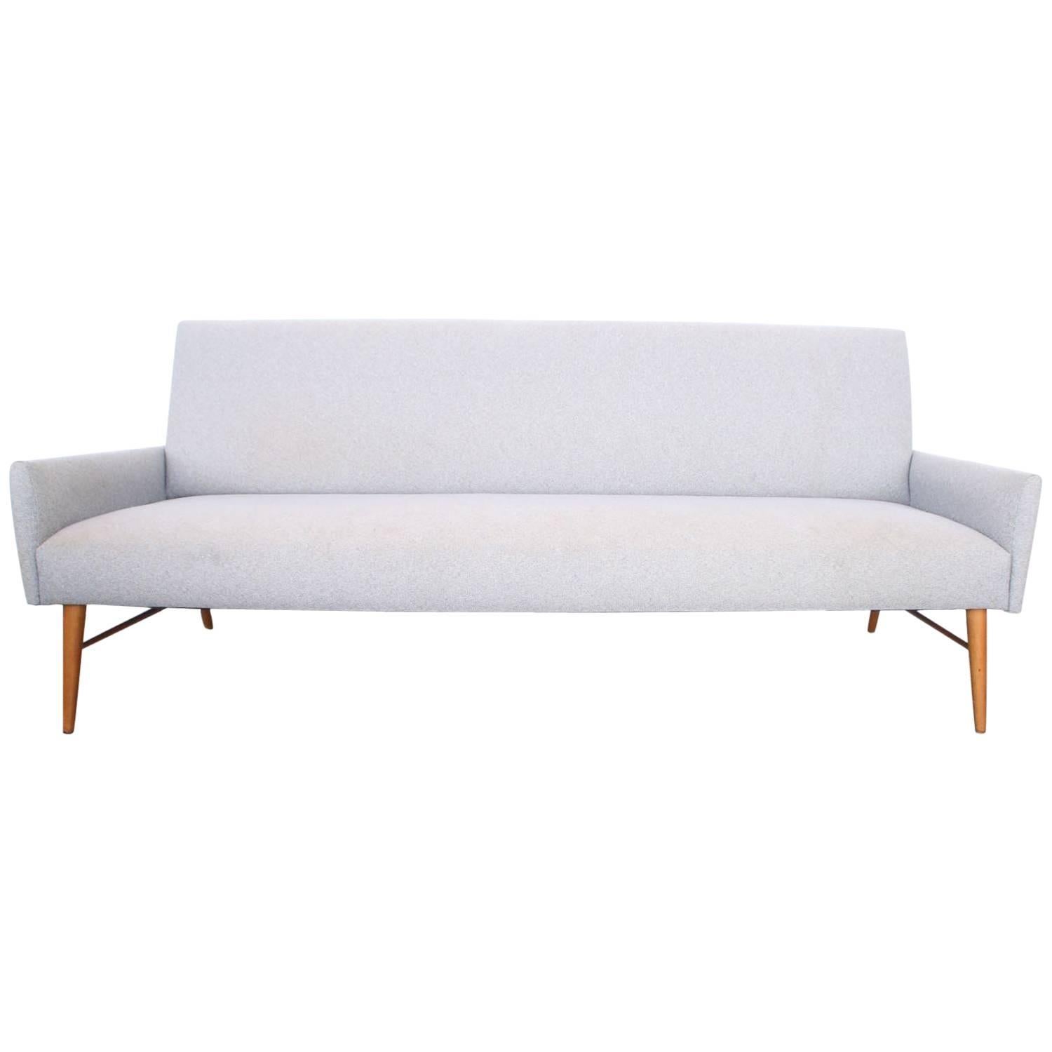 Rare Paul McCobb Directional Sofa on Stretcher Base