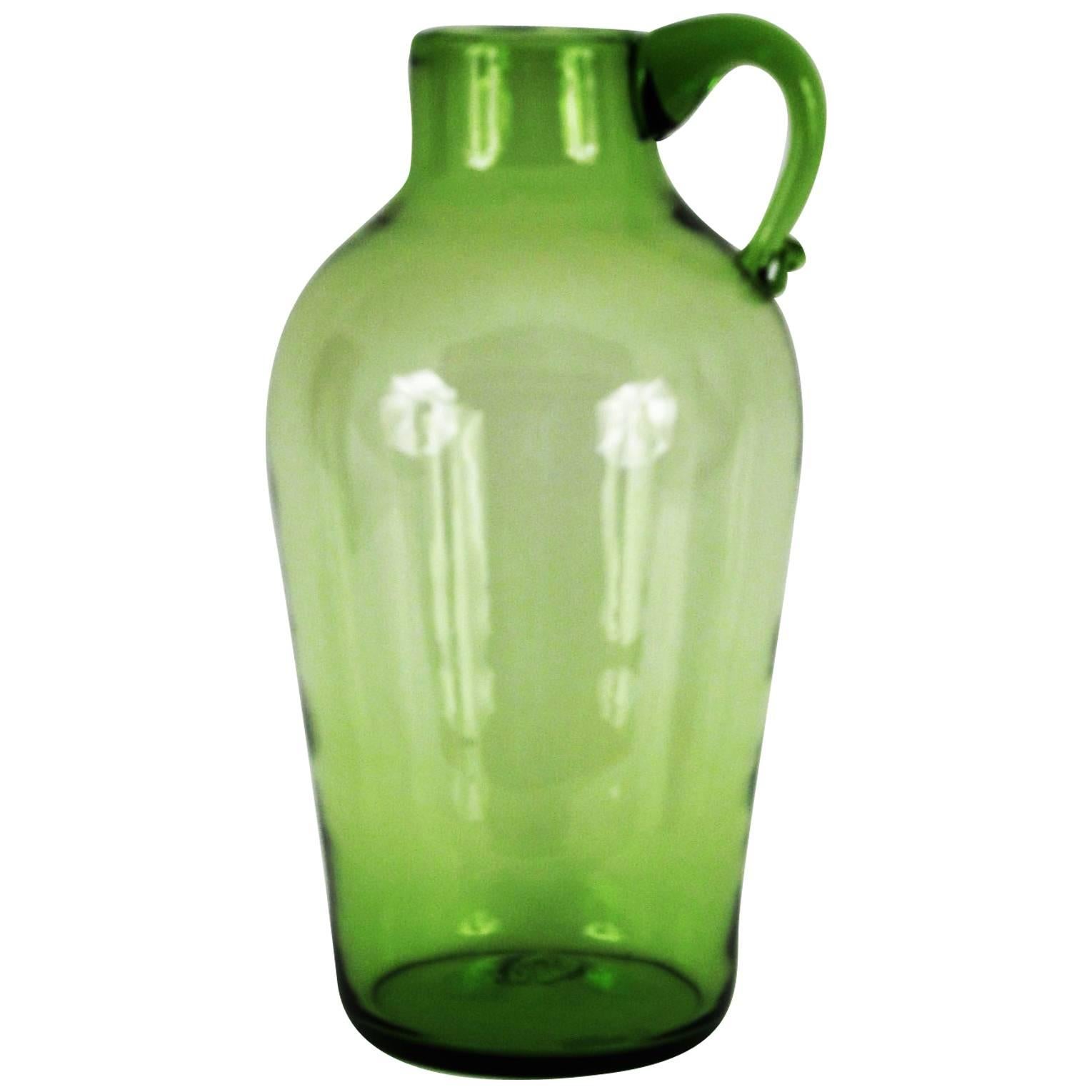 Large Blenko Jug Designed by Wayne Husted For Sale