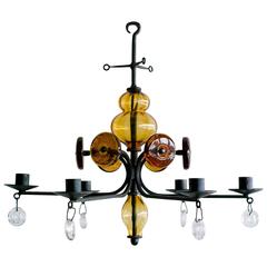 Candelabrum by Erik Hoglund for Boda Glasbruk 6