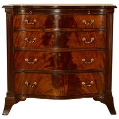 Serpentine Mahogany Side Chest, circa 1920