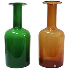 Pair of Large Holmegaard Vases
