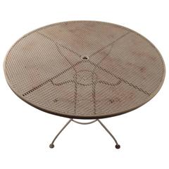 Round Garden Patio Mesh Top Table