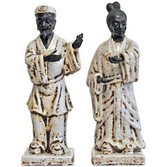 Marcello Fantoni, 1950s, Italian, Pair of Ceramic Figures 8