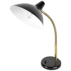 Swiss Desk Lamp by Alfred Muller for AMBA, Brass, 1960s