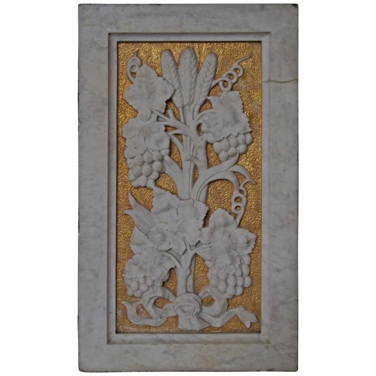 20th Century Marble Plaque For Sale at 1stDibs