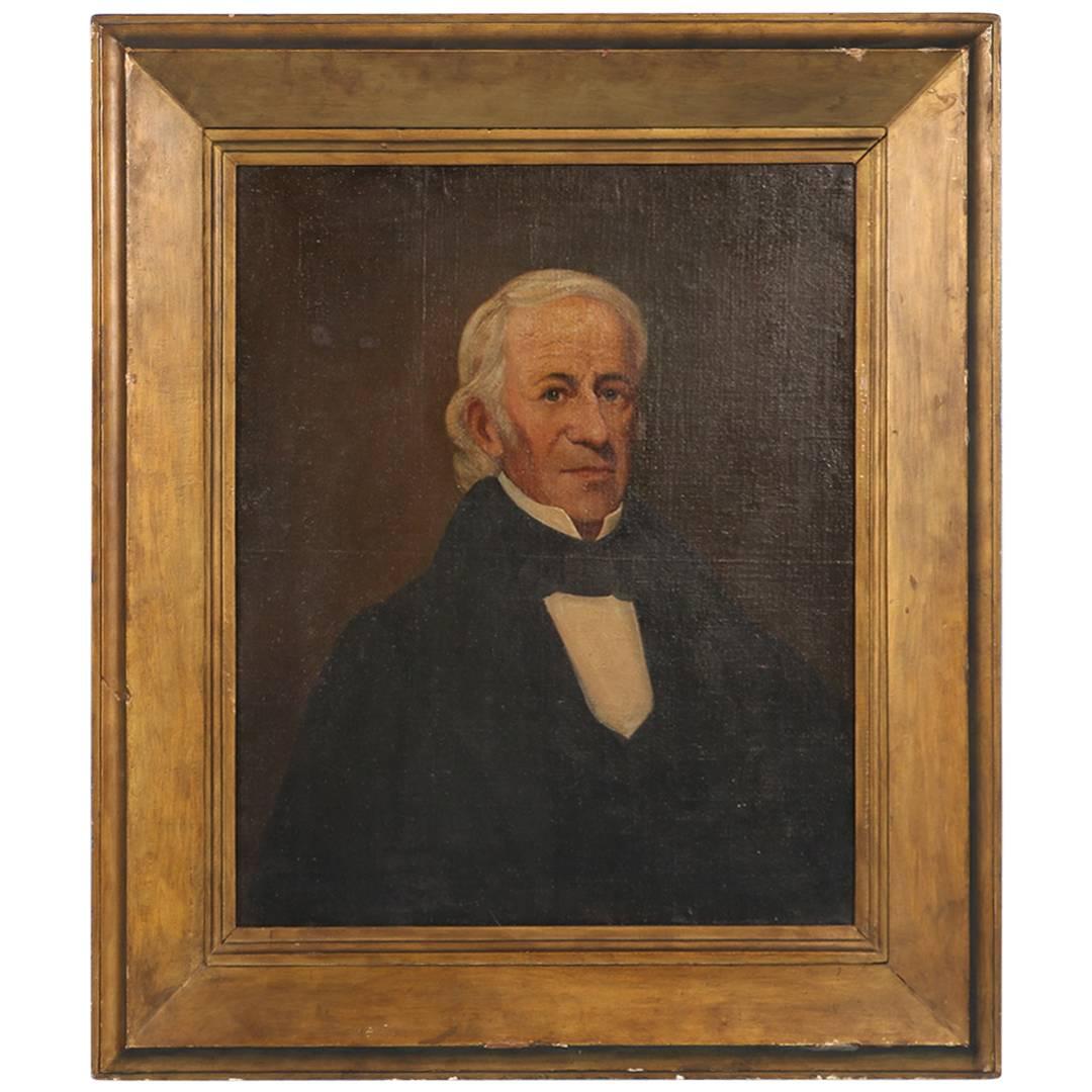 Antique Oil Painting of a Gentleman, circa 1800-1820