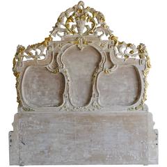 French Carved Headboard, circa 1930