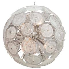 Custom Pulegoso Murano Disc Sputnik Chandelier 1