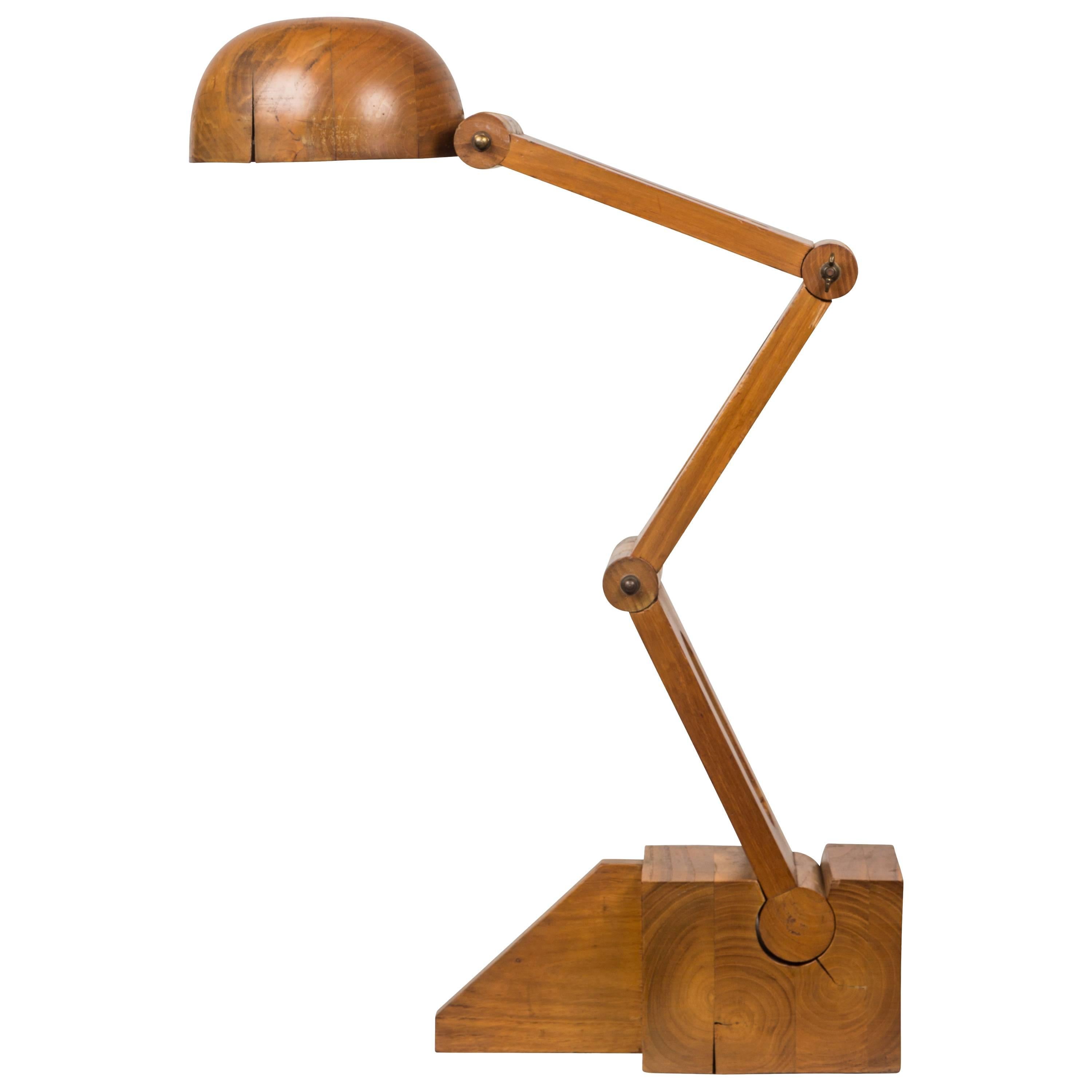 Solid Wood Table Lamp by Paolo Pallucco for Pallucco Roma