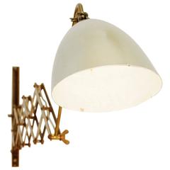Italian Brass Telescopic Wall Lamp, 1950s