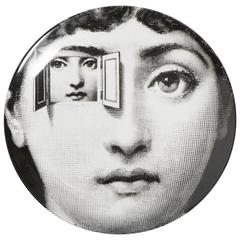 Atelier Fornasetti porcelain plate number 116, Italy circa 1990