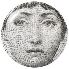 Atelier Fornasetti porcelain plate number 131, Italy circa 1990