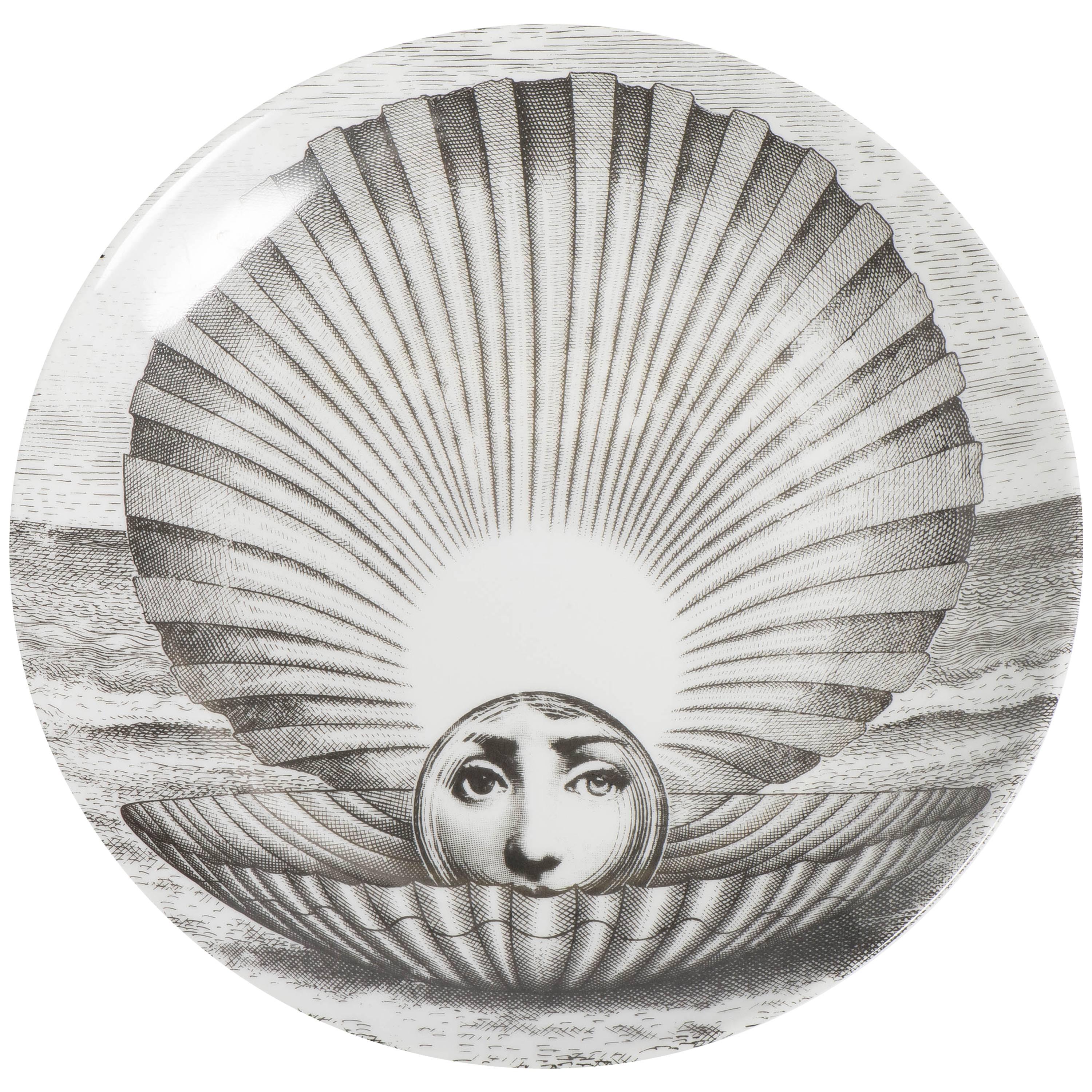 Atelier Fornasetti porcelain plate number 274, Italy circa 1990