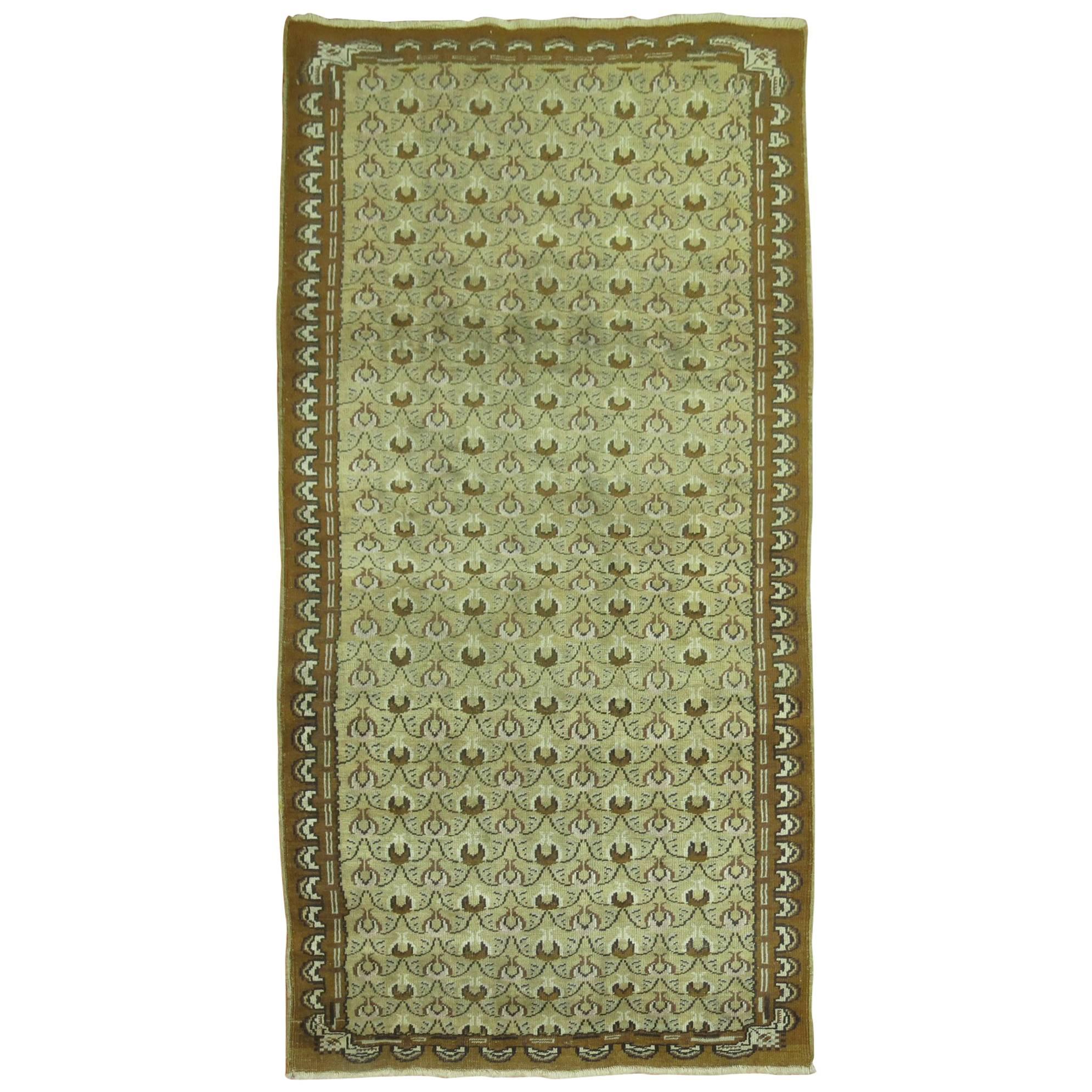 Turquie vintage marron olive  Tapis de style français