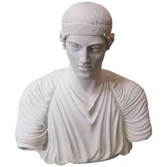 19th Century Plaster Bust, France 11