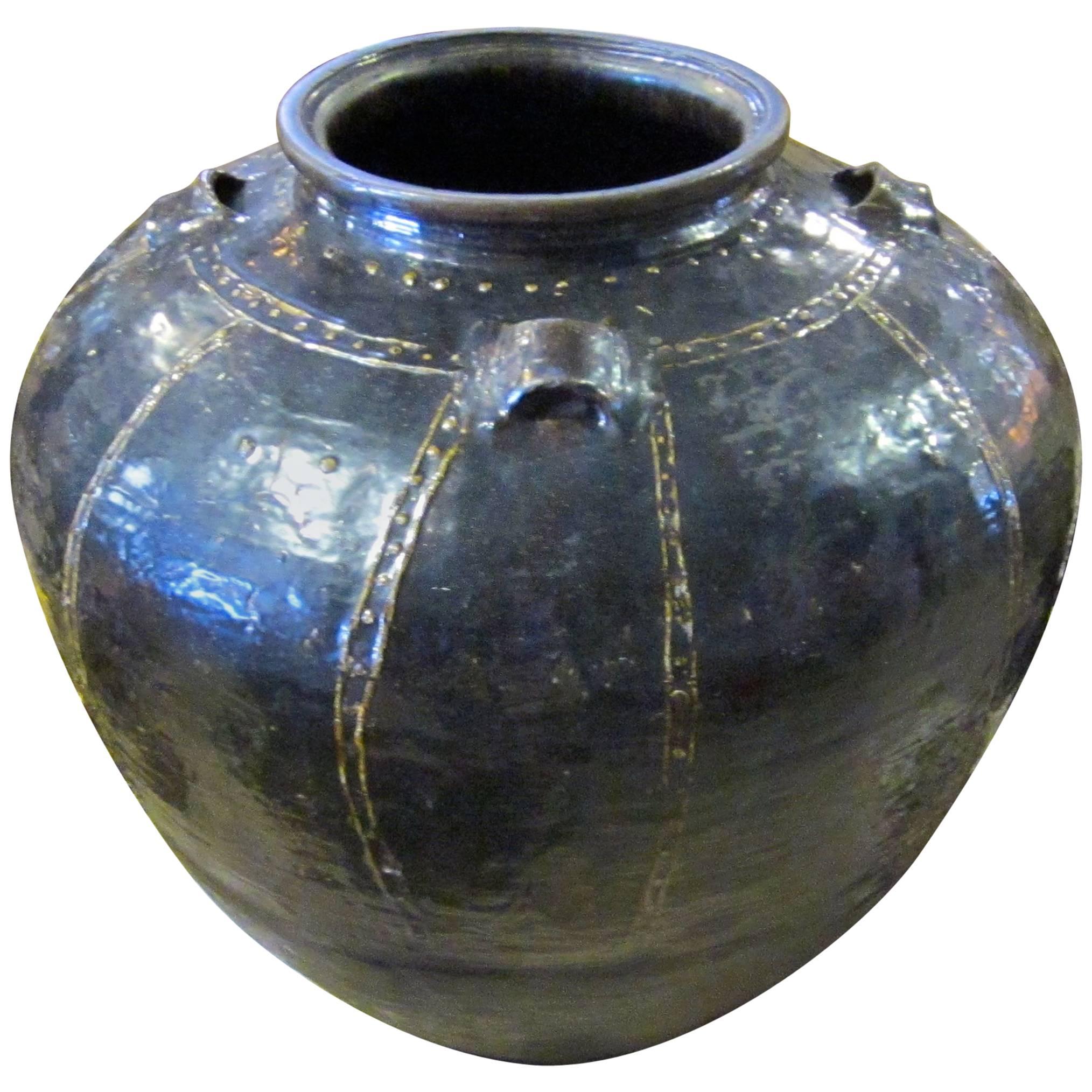 19th Century Chinese Extra Large Black Jug, China