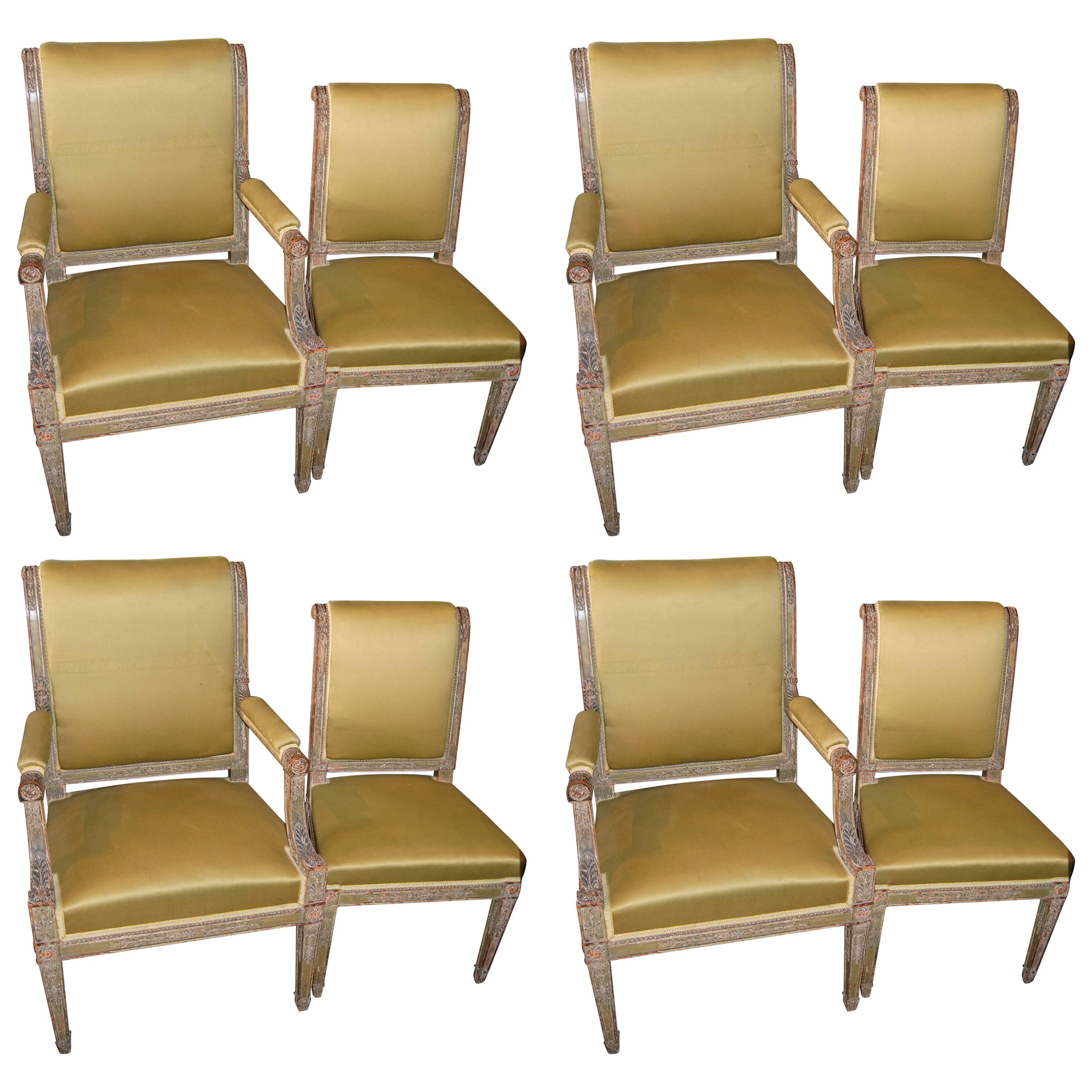 Set of Eight Period Consulate Chairs