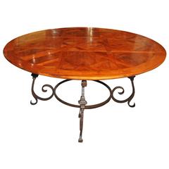 Round Parquet de Versailles Dining Table