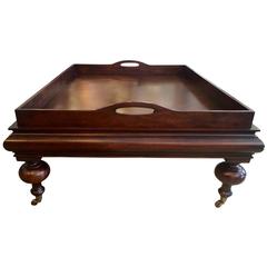 Large Handsome Butler's Tray Coffee Table