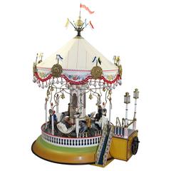 Vintage Quality Hand Kranked Musical Marklin No.16121 Carousel Boxed