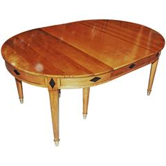 Table à rallonge en poirier du XIXe siècle