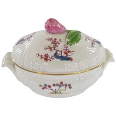 Antique English Caughley Porcelain Kakiemon Style Covered Sauce Tureen 4