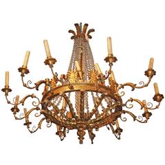 Period Empire Giltwood Chandelier 2