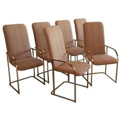 Milo Baughman Set of Six Vintage DIA Design Institute of America Dining Chairs