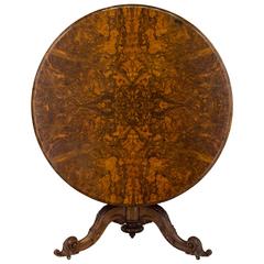 19th Century Louis-Philippe Tilt-Top Gueridon or Center Table