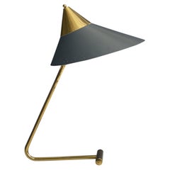 Svend Aage Holm Sørensen, Table Lamp, Brass, Metal, Denmark, 1950s