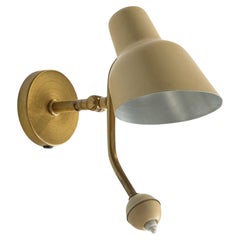 Bertil Brisborg, Wall Light, Brass, Metal, Sweden, 1940s