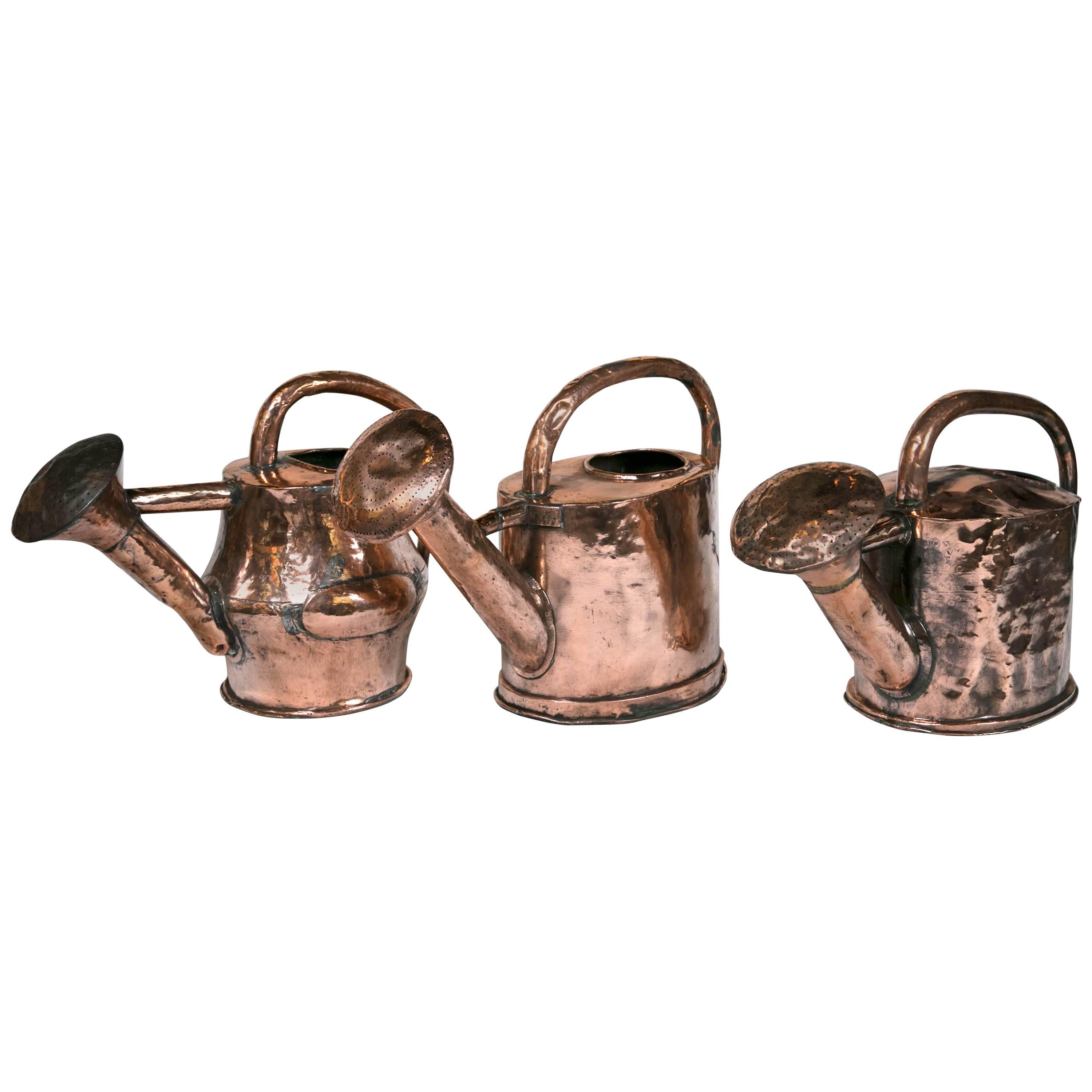 Three French Watering Cans For Sale