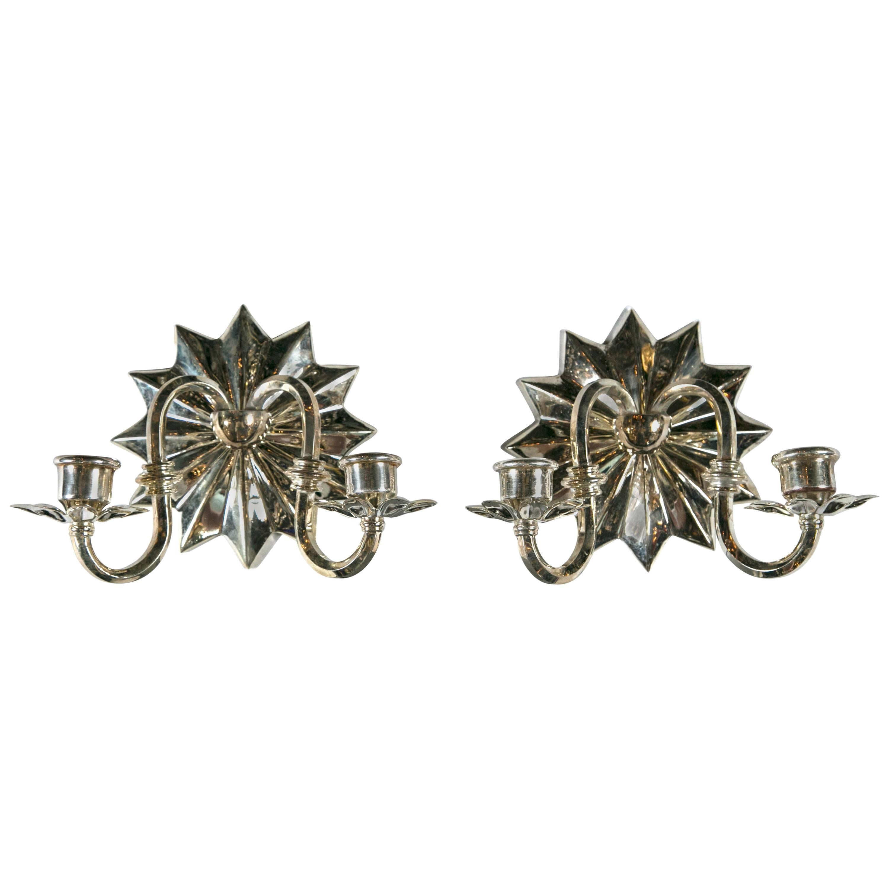 Caldwell Sconces with Starburst Backplate