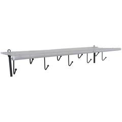 Rare Mathieu Matégot Black and White Wall-Mounted Coat Rack, 1950s