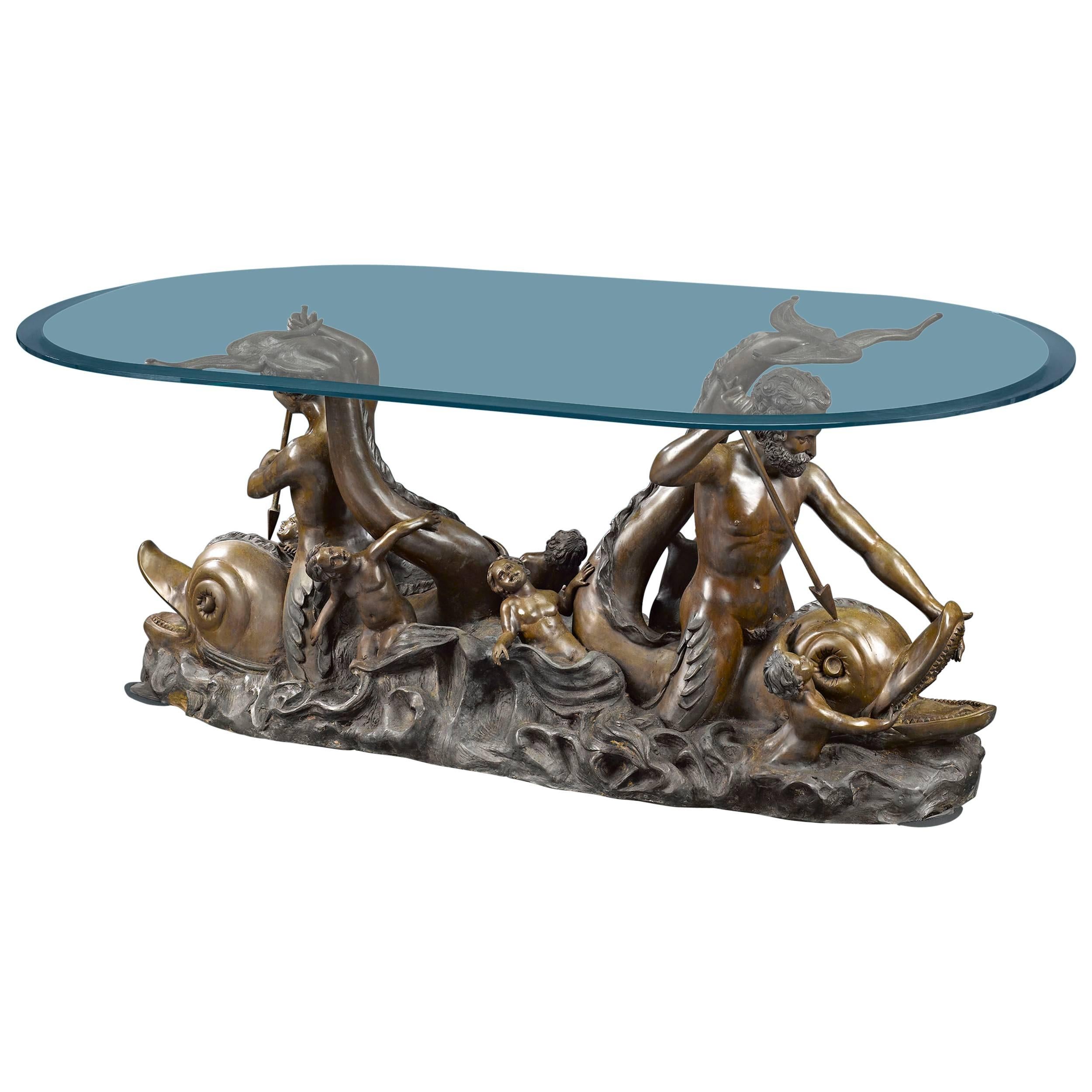 Nautical Bronze Sculptural Table