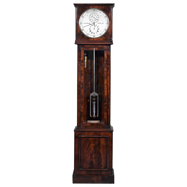 English Longcase Regulator Clock at 1stdibs