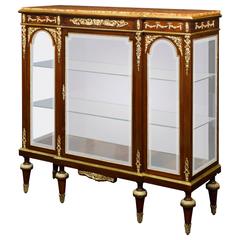 Louis XVI Glass Credenza