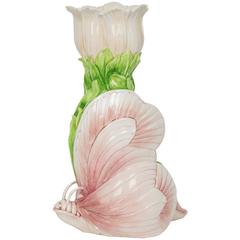 Large Art Nouveau Liberty Butterfly Ceramic Vase 7