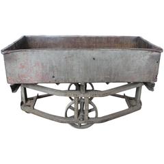 Antique American Industrial Bar Cart