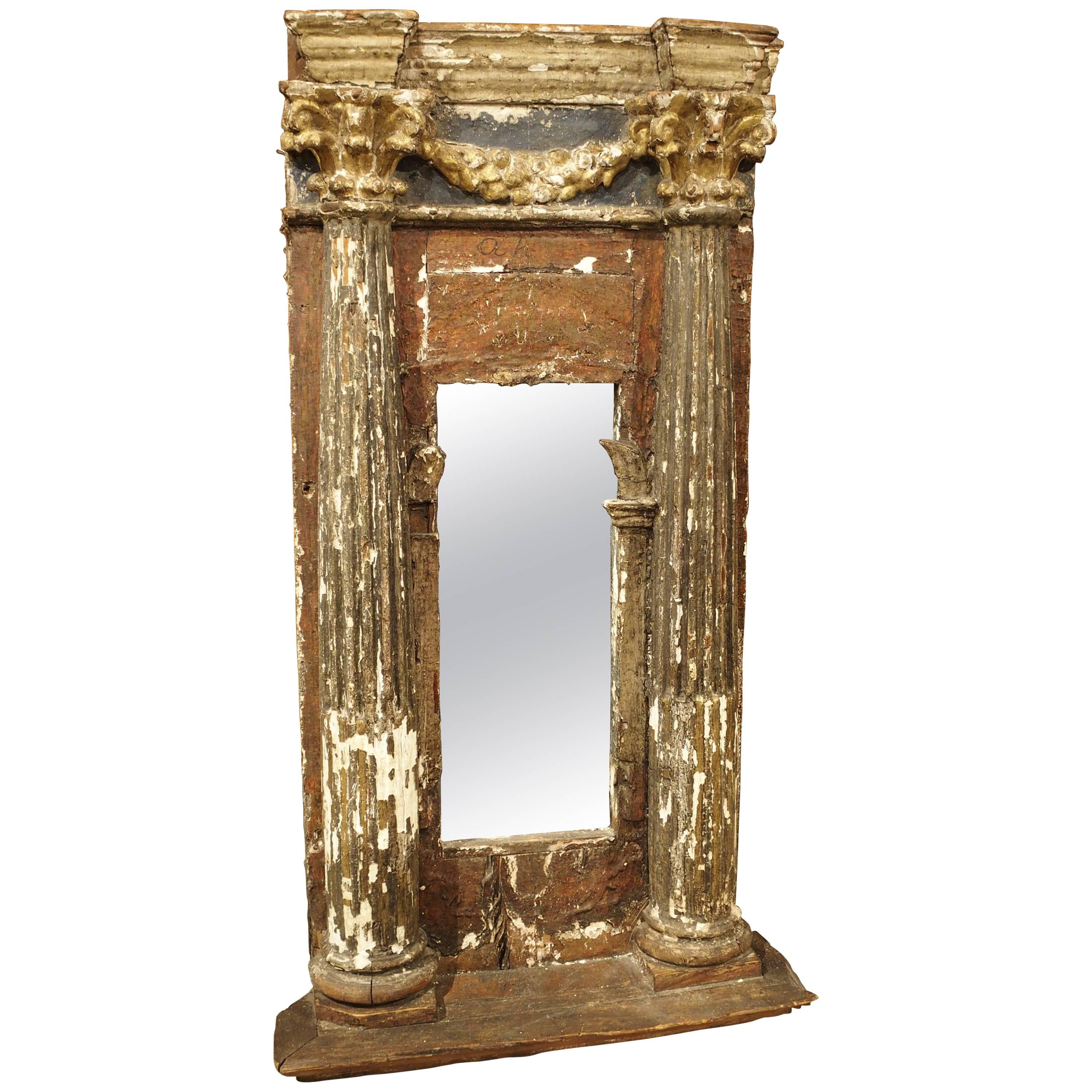17th Century Tabernacle Mirror from Italy