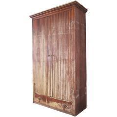 Vintage Industrial Wooden Cupboard Country Wardrobe