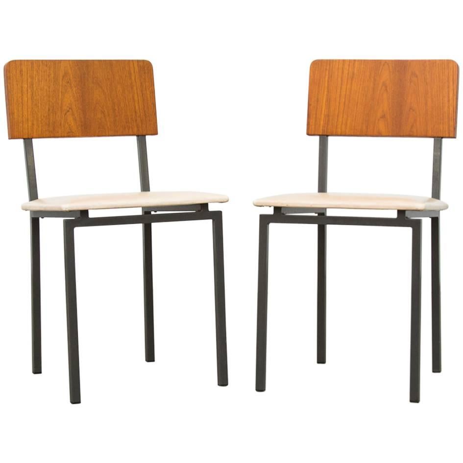 Pair of Willy Van Der Meeren Style Side Chairs