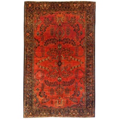 Antique Incredible 19th Century Sarouk Farahan Rug