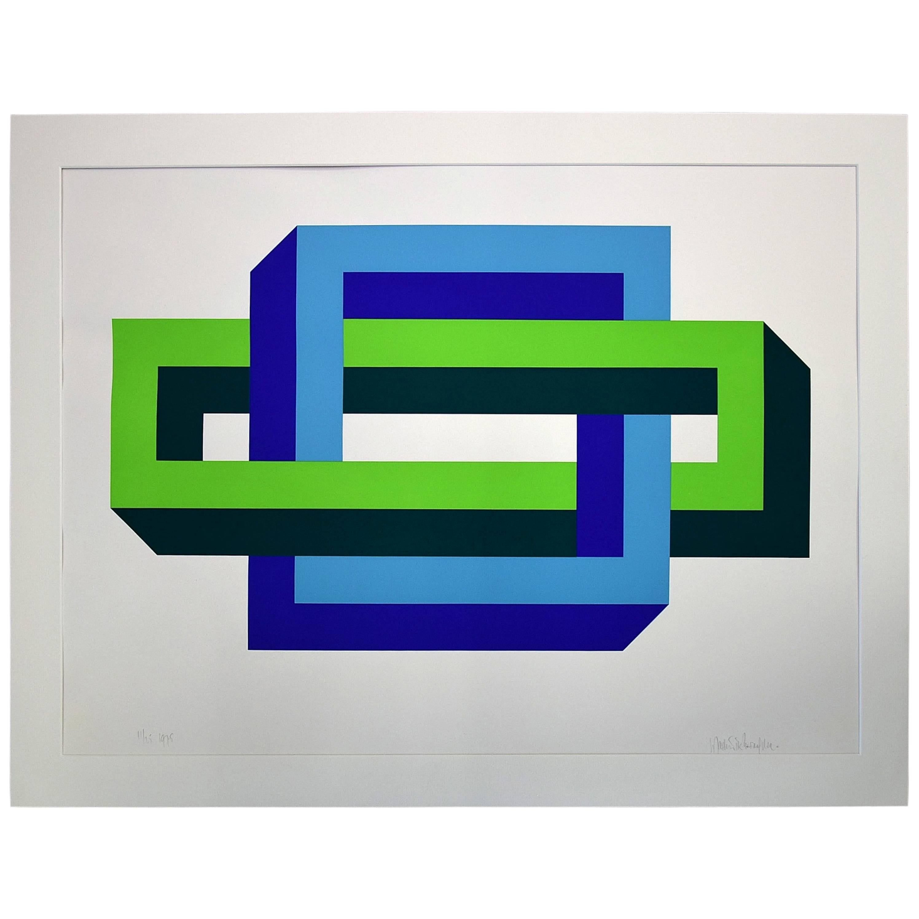 Ineinander verschlungene Nähte von Wladimir Zwaagstra, 1975 im Angebot