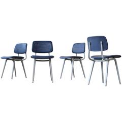 Industrial Design Leather Friso Kramer Revolt Chairs, Textile Design by Silencio 7