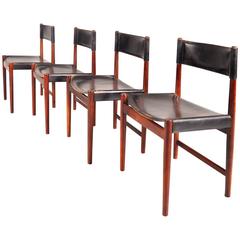 Set of Four Dining Chairs by Arne Vodder for Sibast, Denmark, circa 1950