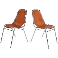 Pair of Charlotte Perriand 'Les Arcs' Chairs, 1970s
