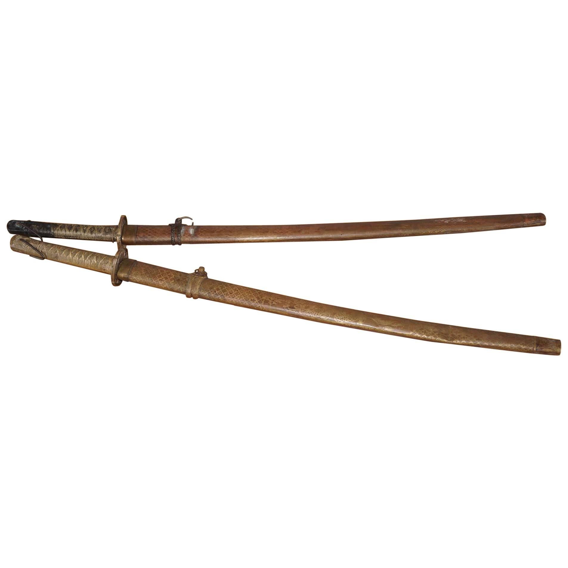 Pair of Katana Swords