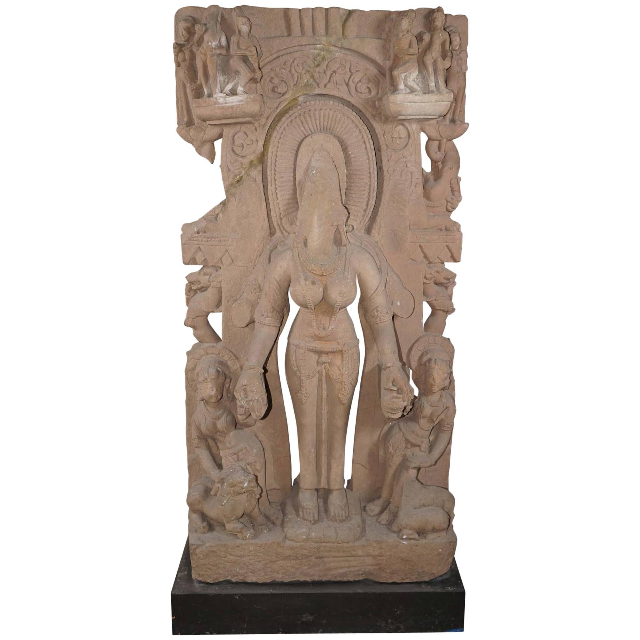10th Century Indian Headless Goddess Sculpture